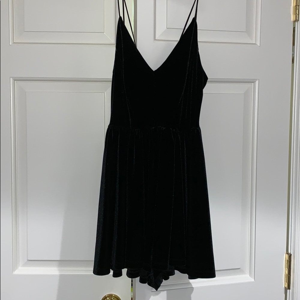 Velvet romper from urban outfitters